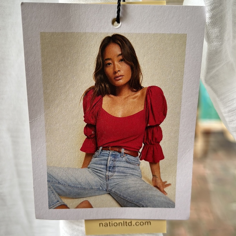 NWT Nation LTD Hillary Tee in White size small 🕊